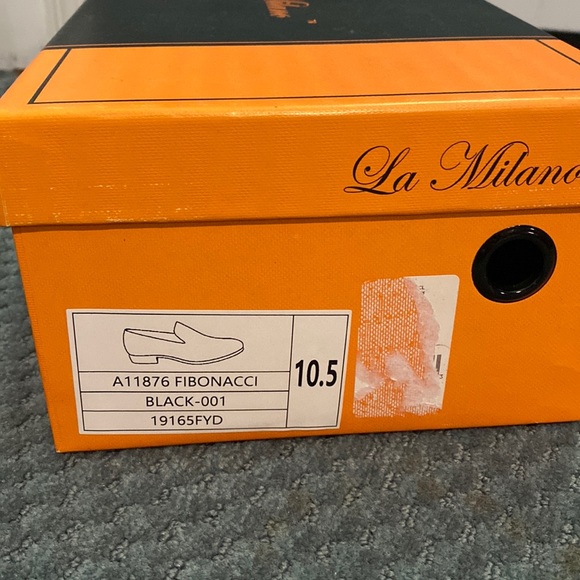 Mens studded black loafer, my son wore 1x to prom this year - Picture 2 of 5